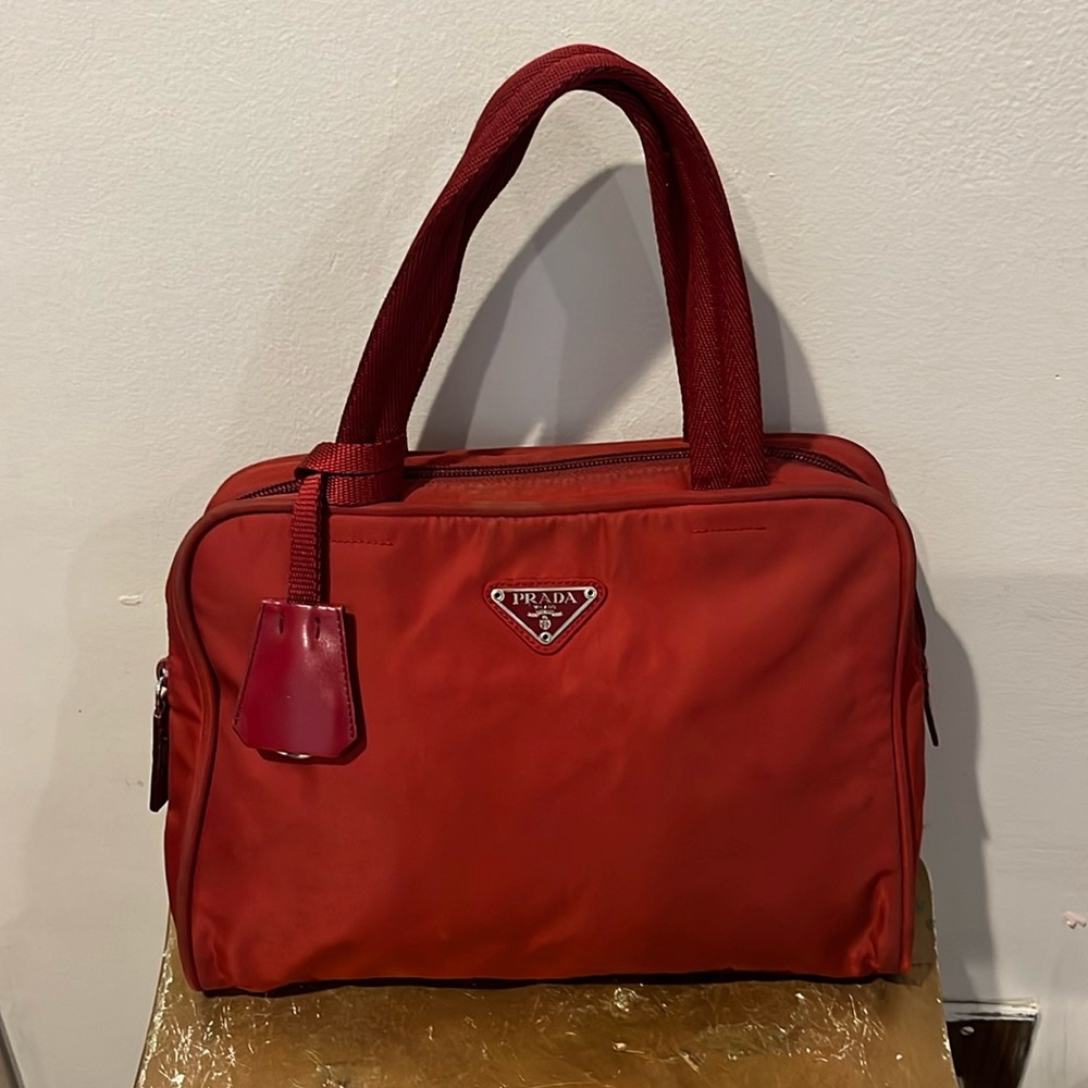 Prada Red Tote Bag